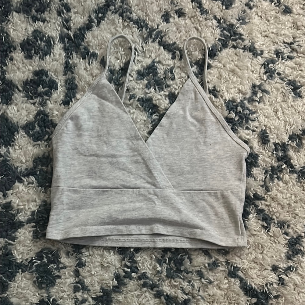 Brandy Melville Gray Crop Top